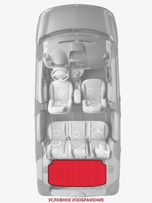 ЭВА коврики «Queen Lux» багажник для Mitsubishi Delica D:5